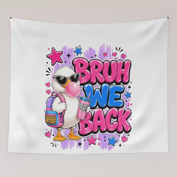 Item preview, Cute Girl Goose Bruh We Back Funny Duck Back To School Graphic Girls Kids designed and sold by BornBorn.