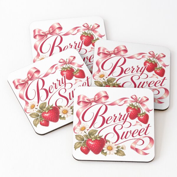 Item preview, Berry Sweet Strawberry & Daisy Illustration – Cute Aesthetic Art Print designed and sold by QuirkyCloud Designs.