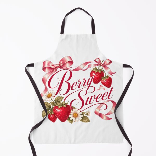 Item preview, Berry Sweet Strawberry & Daisy Illustration – Cute Aesthetic Art Print designed and sold by QuirkyCloud Designs.