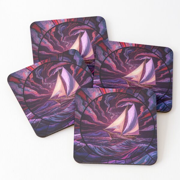 Item preview, Abstract Clipper Ship Nautical Ocean Scene designed and sold by GaffaDesigns.