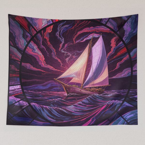 Item preview, Abstract Clipper Ship Nautical Ocean Scene designed and sold by GaffaDesigns.