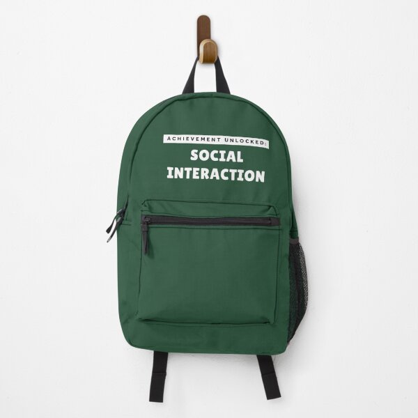 Item preview, Achievement Unlocked Social Interaction – Introvert Gaming Humor Gift (Dark Version) designed and sold by Hello Hobbies.