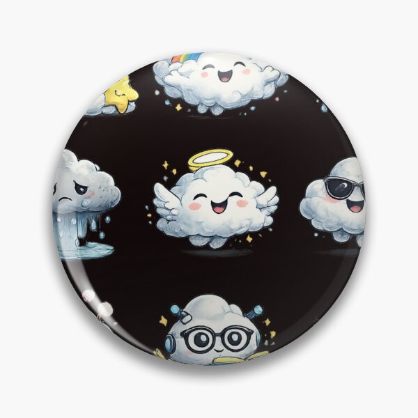 Item preview, Cloud Emoji | Cute Kawaii Typography Design designed and sold by VasiArtLab.