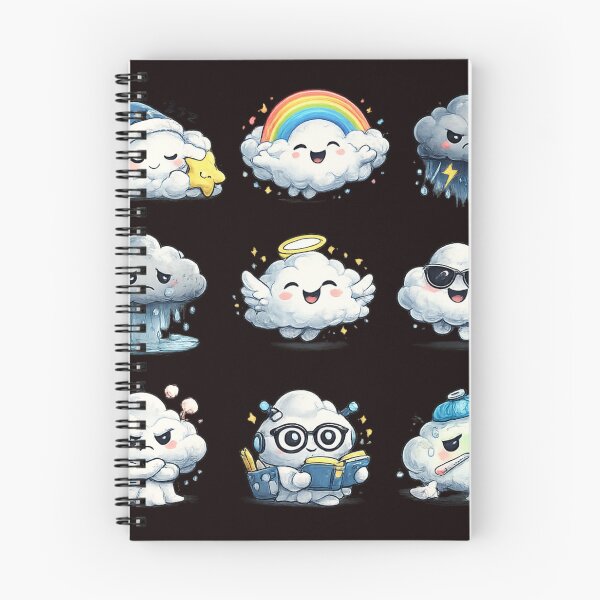 Item preview, Cloud Emoji | Cute Kawaii Typography Design designed and sold by VasiArtLab.