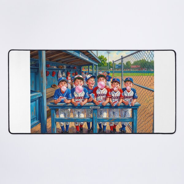 Item preview, Baseball Little Leaguers Blowing Bazooka Gum Bubbles designed and sold by Home Decor Art.