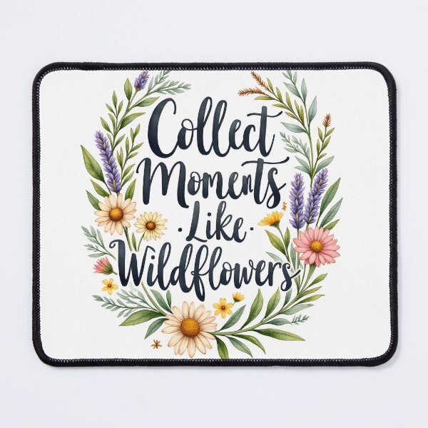 Item preview, Wildflower Floral Botanical Wreath with Inspirational Quote Design designed and sold by Connys Colorful World.