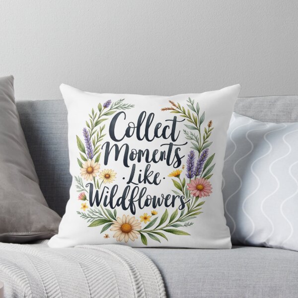 Item preview, Wildflower Floral Botanical Wreath with Inspirational Quote Design designed and sold by Connys Colorful World.