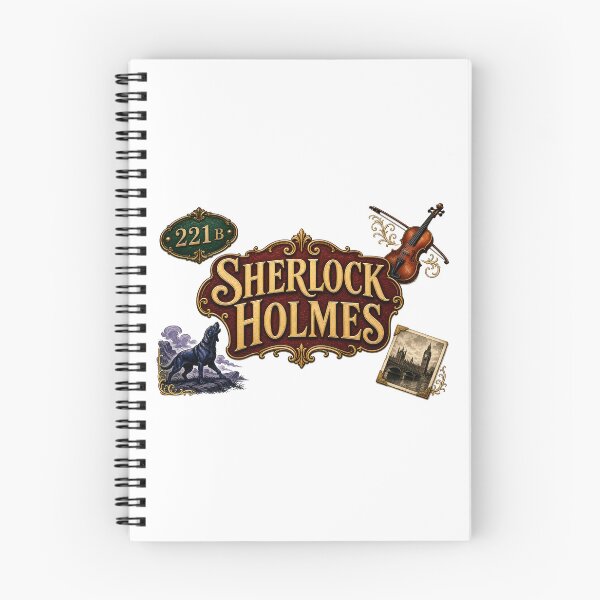 Item preview, Sherlock Holmes – Ornate 221B London Casebook designed and sold by Fenay Designs.