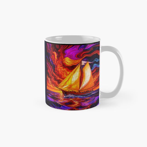 Item preview, Abstract Clipper Ship Nautical Ocean Scene designed and sold by GaffaDesigns.