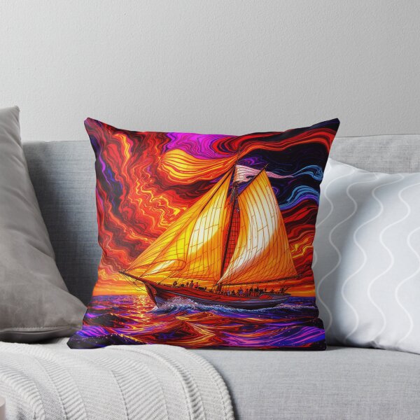 Item preview, Abstract Clipper Ship Nautical Ocean Scene designed and sold by GaffaDesigns.