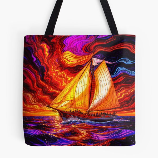 Item preview, Abstract Clipper Ship Nautical Ocean Scene designed and sold by GaffaDesigns.