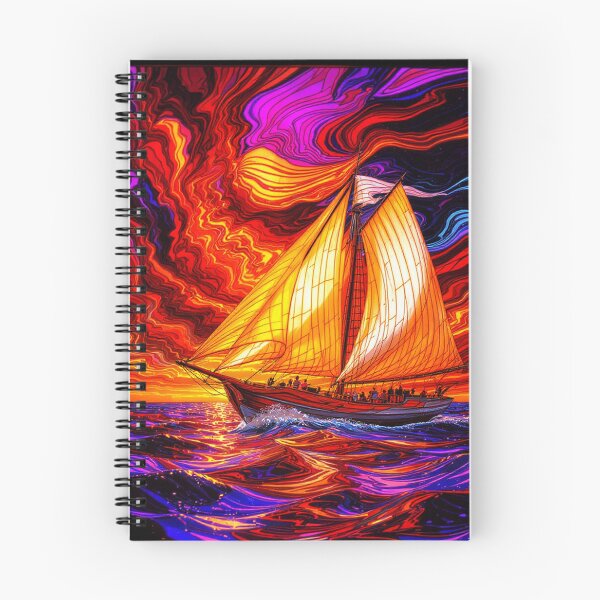 Item preview, Abstract Clipper Ship Nautical Ocean Scene designed and sold by GaffaDesigns.
