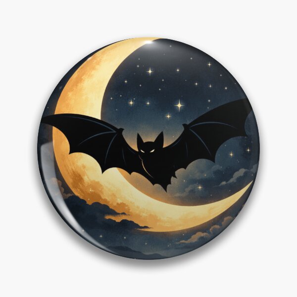 Item preview, Bat in a night sky designed and sold by BLACK_BOSS STORE.