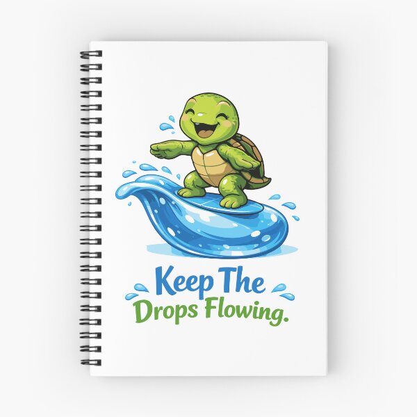 Item preview, Happy Surfing Turtle Water Conservation Design designed and sold by Nuvoro Eco Awareness.