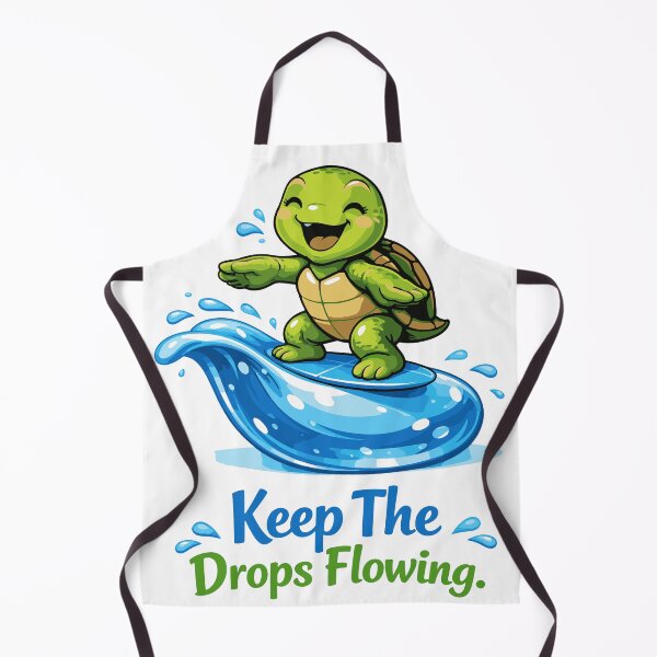 Item preview, Happy Surfing Turtle Water Conservation Design designed and sold by Nuvoro Eco Awareness.