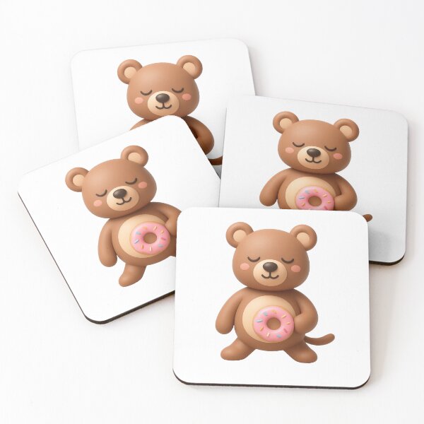Item preview, Cute Teddy Bear with Donut designed and sold by Ank30.