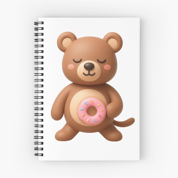 Item preview, Cute Teddy Bear with Donut designed and sold by Ank30.