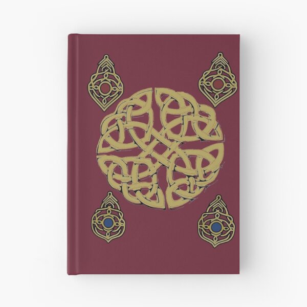 Item preview,  Golden Celtic Knot – Ornate Gemstone Sacred Pattern Rubi Red designed and sold by Macramellennias.