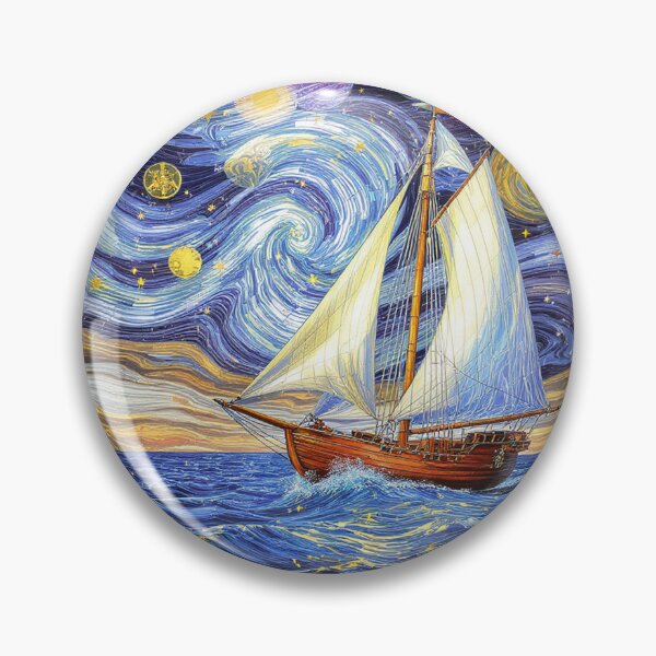 Item preview, Abstract Clipper Ship Nautical Ocean Scene designed and sold by GaffaDesigns.
