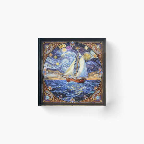 Item preview, Abstract Clipper Ship Nautical Ocean Scene designed and sold by GaffaDesigns.