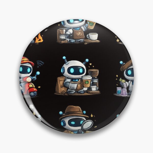 Item preview, Tiny Robot Funny Emoji | Cute AI Meme Design designed and sold by VasiArtLab.