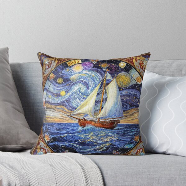 Item preview, Abstract Clipper Ship Nautical Ocean Scene designed and sold by GaffaDesigns.