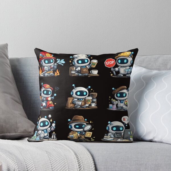 Item preview, Tiny Robot Funny Emoji | Cute AI Meme Design designed and sold by VasiArtLab.
