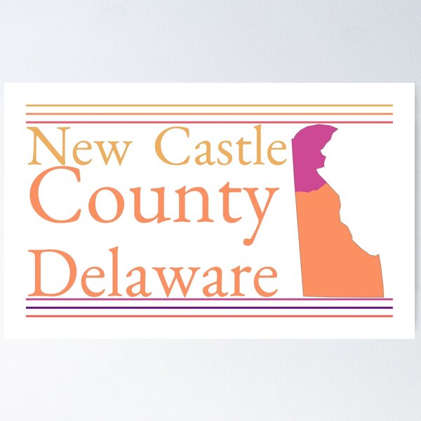 Item preview, New Castle County Delaware Highlighted on State Map designed and sold by TheIconSmith.