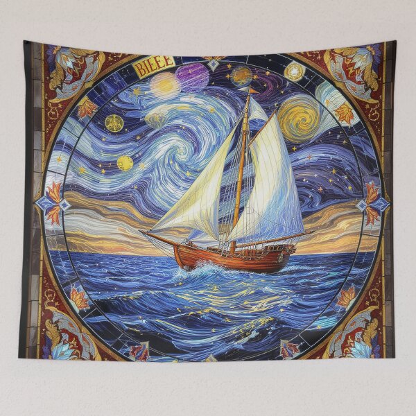Item preview, Abstract Clipper Ship Nautical Ocean Scene designed and sold by GaffaDesigns.