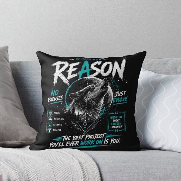 Item preview, Be Your Own Reason | Wolf Motivation Graphic T-Shirt designed and sold by Kinjaljoshi9999.
