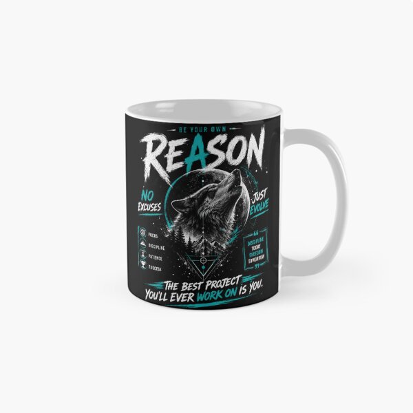 Item preview, Be Your Own Reason | Wolf Motivation Graphic T-Shirt designed and sold by Kinjaljoshi9999.