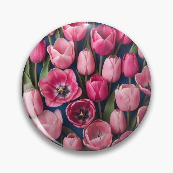 Item preview, Elegant Pink Tulips Spring Floral Pattern designed and sold by Purpleclomb.