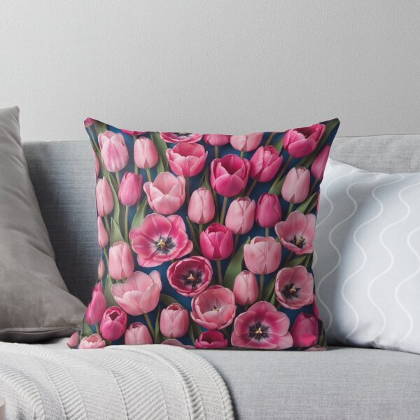Item preview, Elegant Pink Tulips Spring Floral Pattern designed and sold by Purpleclomb.
