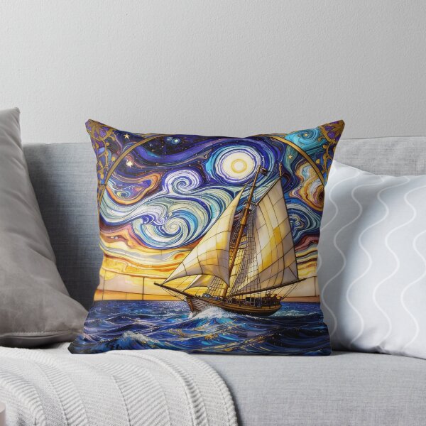 Item preview, Abstract Clipper Ship Nautical Ocean Scene designed and sold by GaffaDesigns.