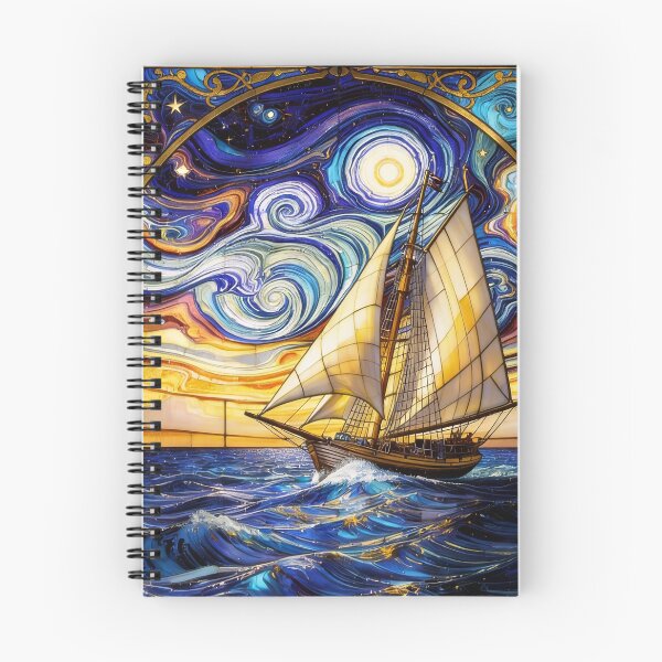 Item preview, Abstract Clipper Ship Nautical Ocean Scene designed and sold by GaffaDesigns.