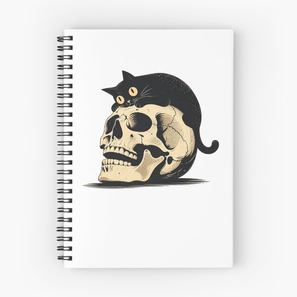 Item preview, Funny Black Cat Skull Gothic  designed and sold by Moizento.