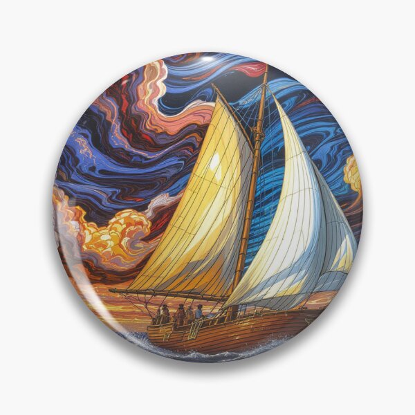 Item preview, Abstract Clipper Ship Nautical Ocean Scene designed and sold by GaffaDesigns.