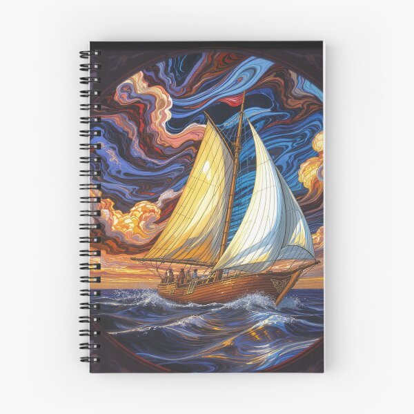 Item preview, Abstract Clipper Ship Nautical Ocean Scene designed and sold by GaffaDesigns.