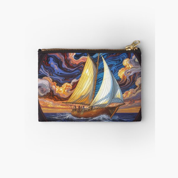 Item preview, Abstract Clipper Ship Nautical Ocean Scene designed and sold by GaffaDesigns.