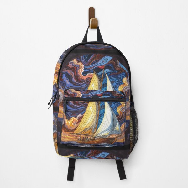Item preview, Abstract Clipper Ship Nautical Ocean Scene designed and sold by GaffaDesigns.