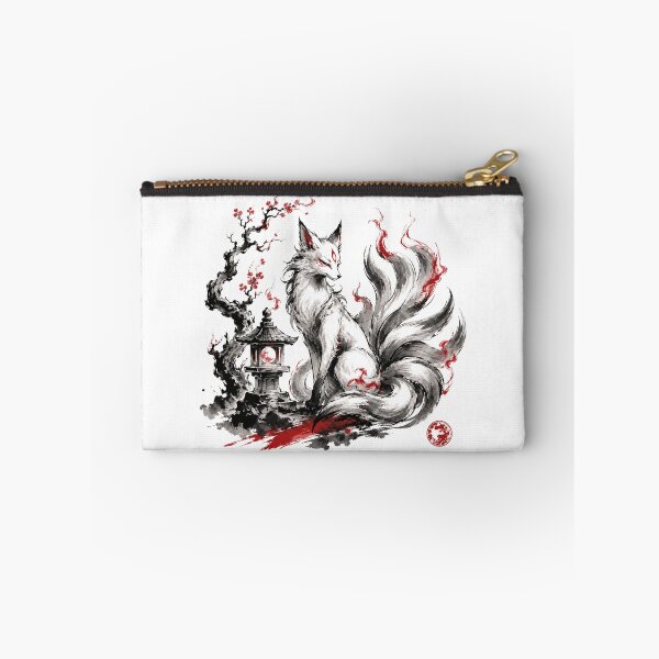 Item preview, Nine-Tailed Kitsune Spirit — Japanese Ink Fox designed and sold by darkdesign9.