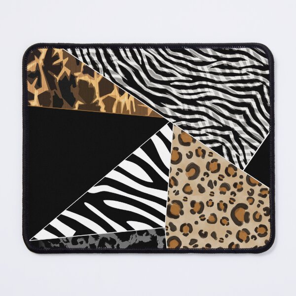 Item preview, Animal Print Patchwork Asymmetrical Tile designed and sold by jocelynsart.