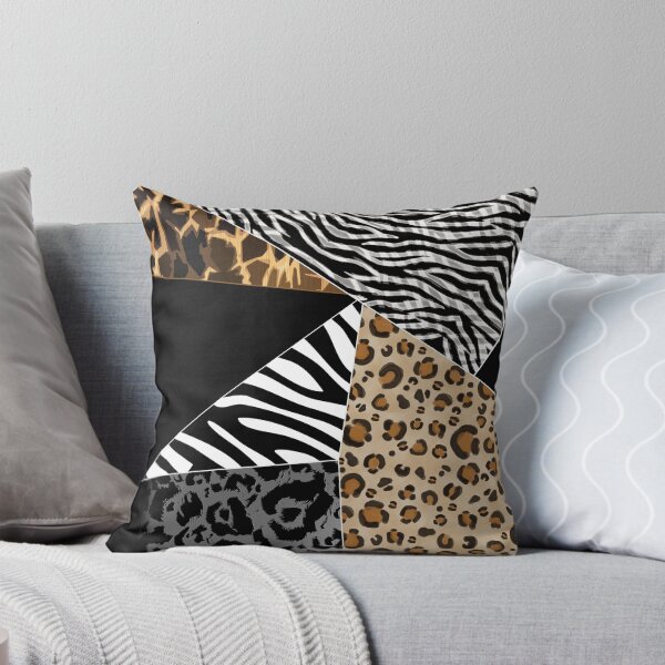 Item preview, Animal Print Patchwork Asymmetrical Tile designed and sold by jocelynsart.