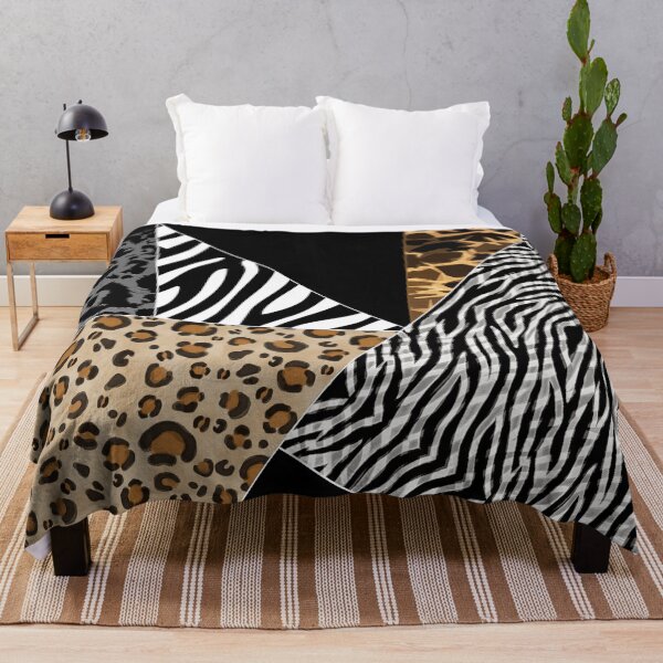 Item preview, Animal Print Patchwork Asymmetrical Tile designed and sold by jocelynsart.
