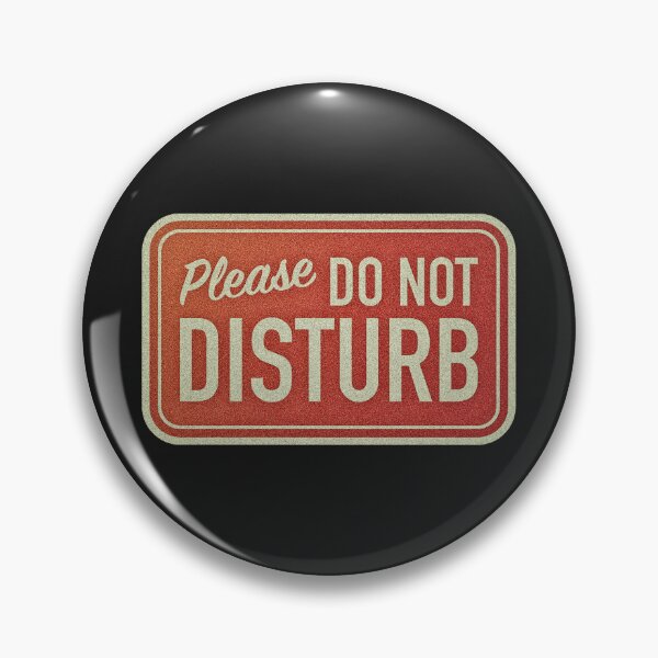 Item preview, Retro Do Not Disturb Introvert Sign designed and sold by Moodprint5.