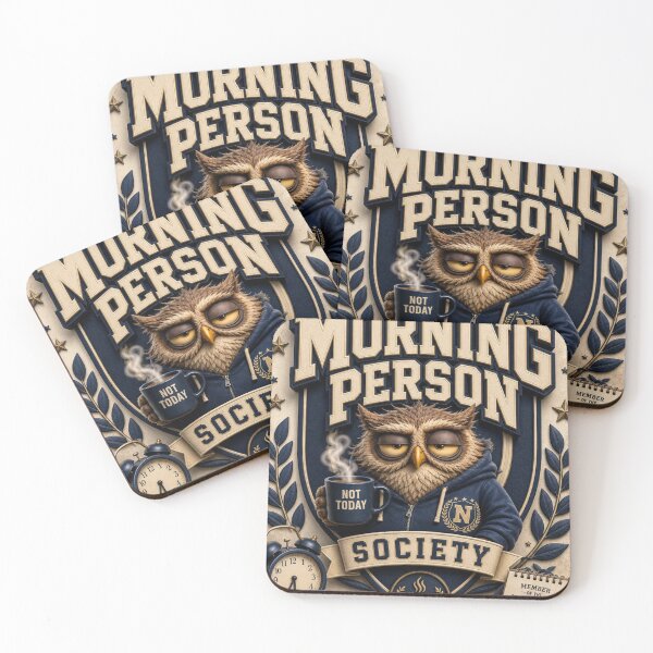 Item preview, Not a Morning Person Society-#varsitylogo # designed and sold by mo-carnival.