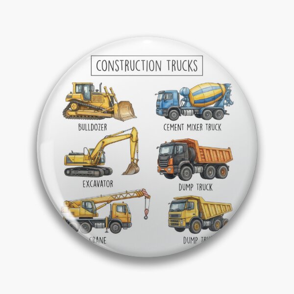 Item preview, Construction Trucks & Vehicles – Educational Kids Nursery designed and sold by raedattia.