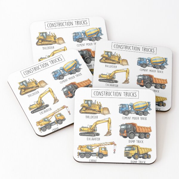 Item preview, Construction Trucks & Vehicles – Educational Kids Nursery designed and sold by raedattia.