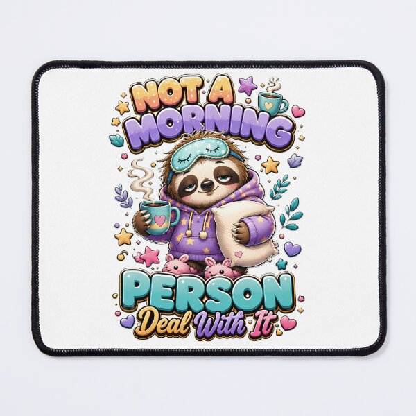 Item preview, Funny Sloth Not a Morning Person Sticker designed and sold by M.Store.