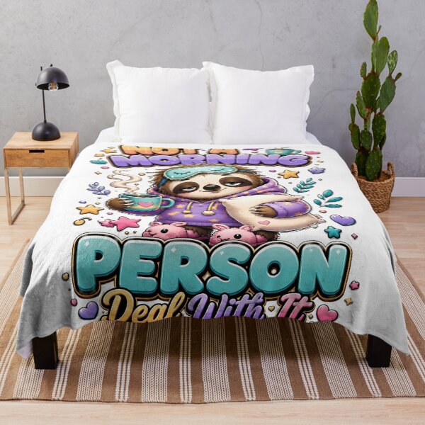 Item preview, Funny Sloth Not a Morning Person Sticker designed and sold by M.Store.